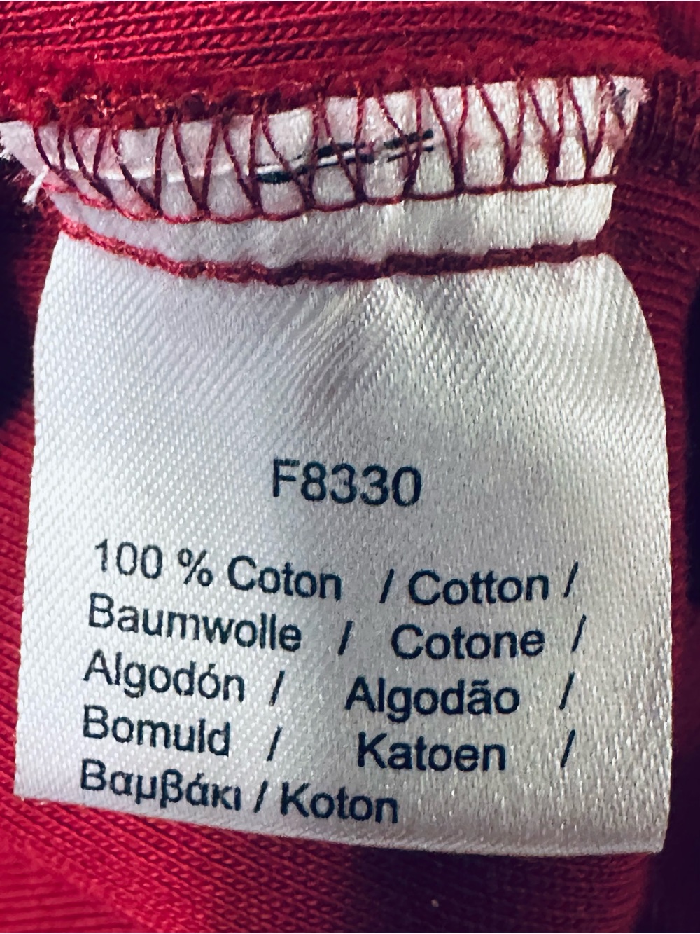 Lacoste Men’s Dark Red 1/4 Zip Pullover Sweater Sz9/USA XXL EUC F8330 P/27 L31 - Picture 7 of 12